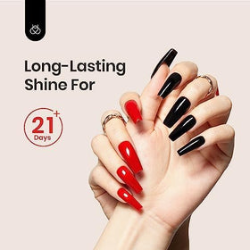Manucure avec vernis beetles Gel Polish sous lampe UV