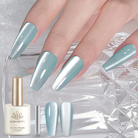 Manucure avec vernis gel Cat Eye Magnétique Born Pretty