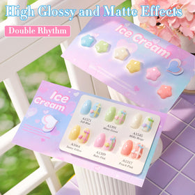 Manucure avec vernis gel Double Rhythm à la maison