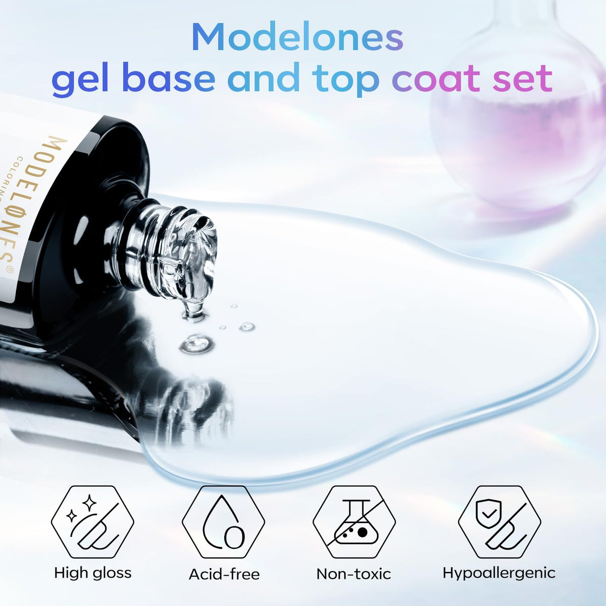manucure avec vernis gel modelones
