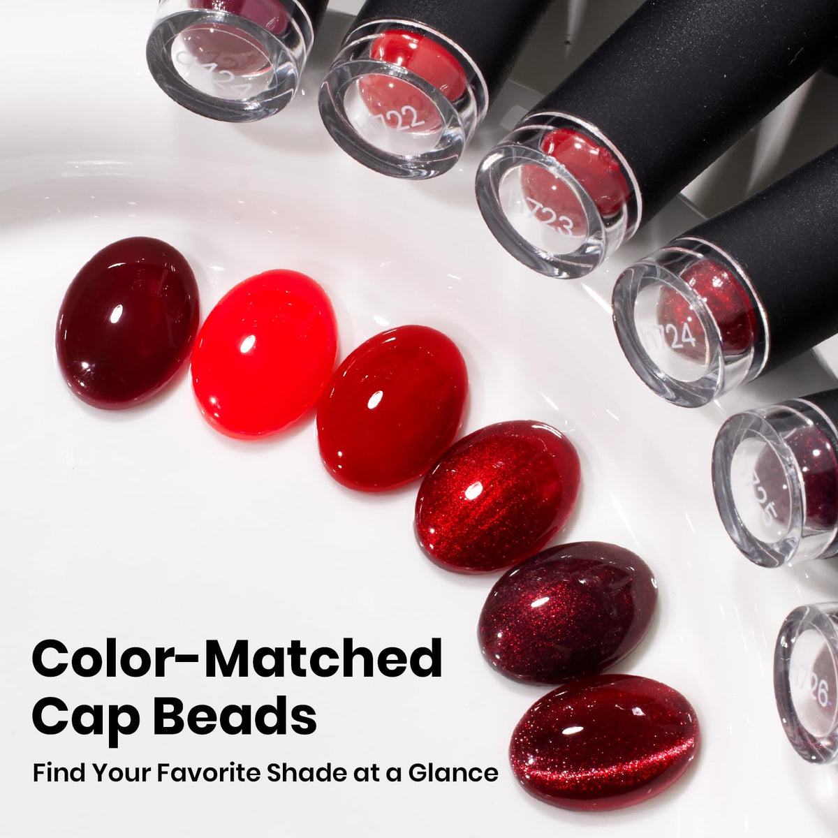 Manucure élégante réalisée avec le kit de vernis gel rouge gala