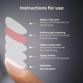 Manucure française réalisée avec le Gel IN.HYPE