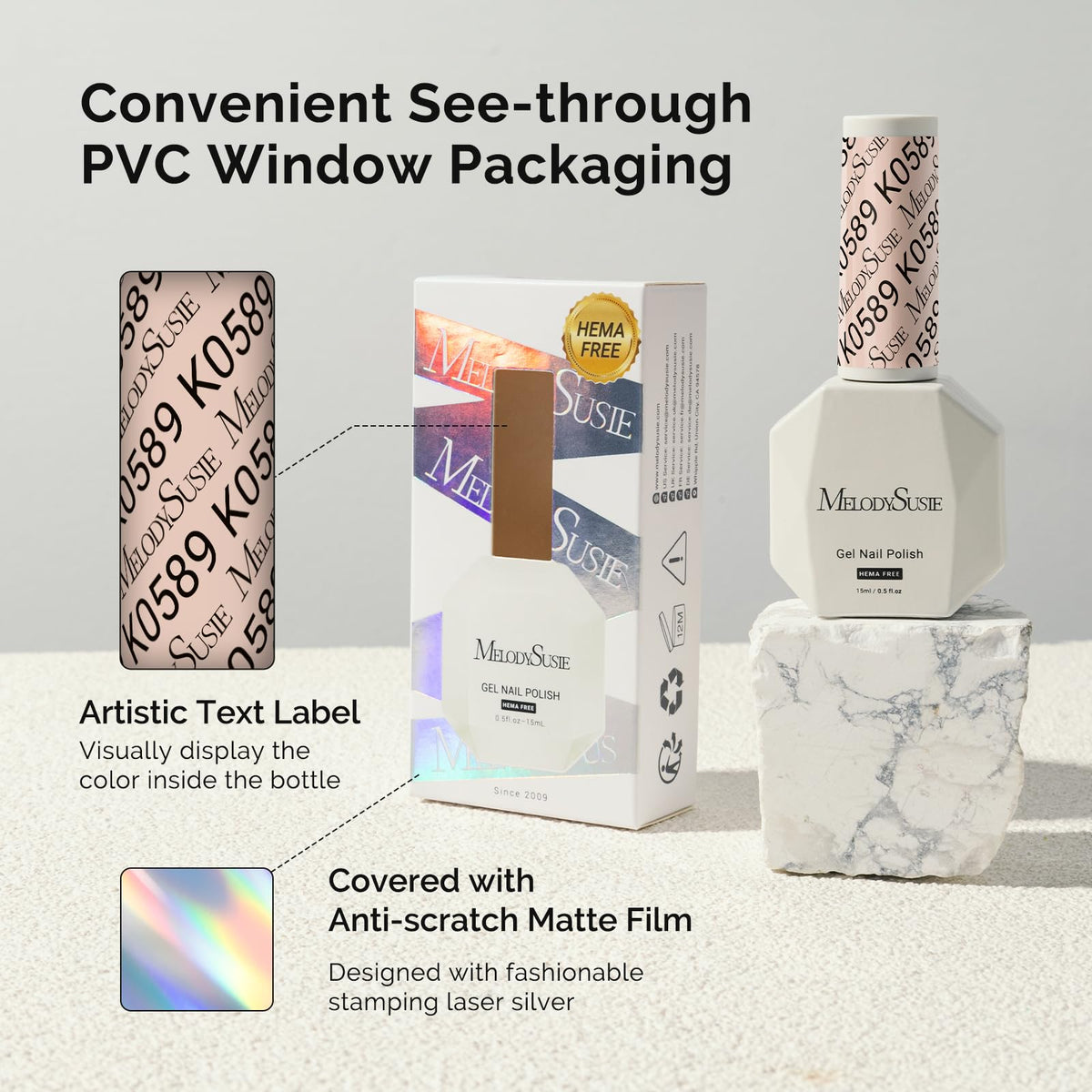 Manucure française réalisée avec vernis gel MelodySusie