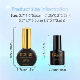 Manucure réalisée avec le kit de vernis à ongles gel ROSALIND