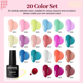 Manucure réalisée avec le kit de vernis JODSONE