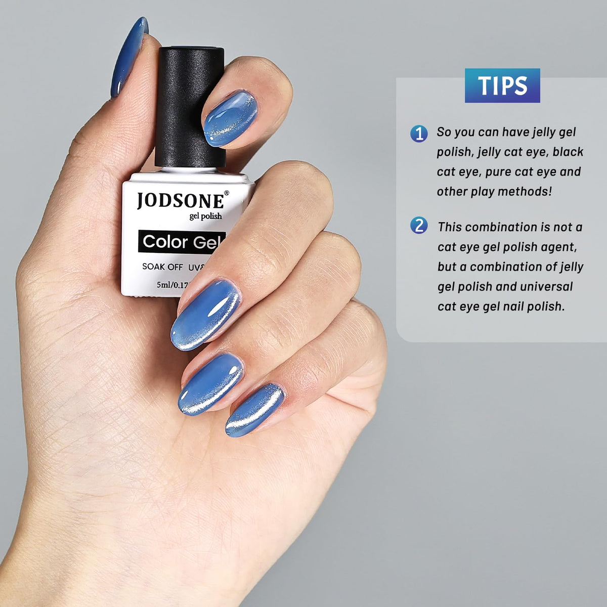 Manucure réalisée avec le vernis gel JODSONE