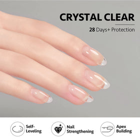 Manucure terminée avec gel builder GAOY