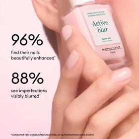 Manucurist Active Blur Polish en utilisation sur des ongles nus