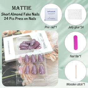 MAOTTIE Faux Ongles Pressés exposés dans leur emballage