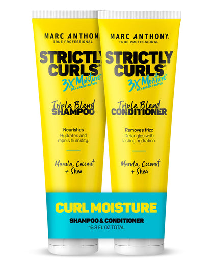 Marc Anthony Shampoo et Après-Shampooing Strictly Curls 3X Hydratation, vue avant