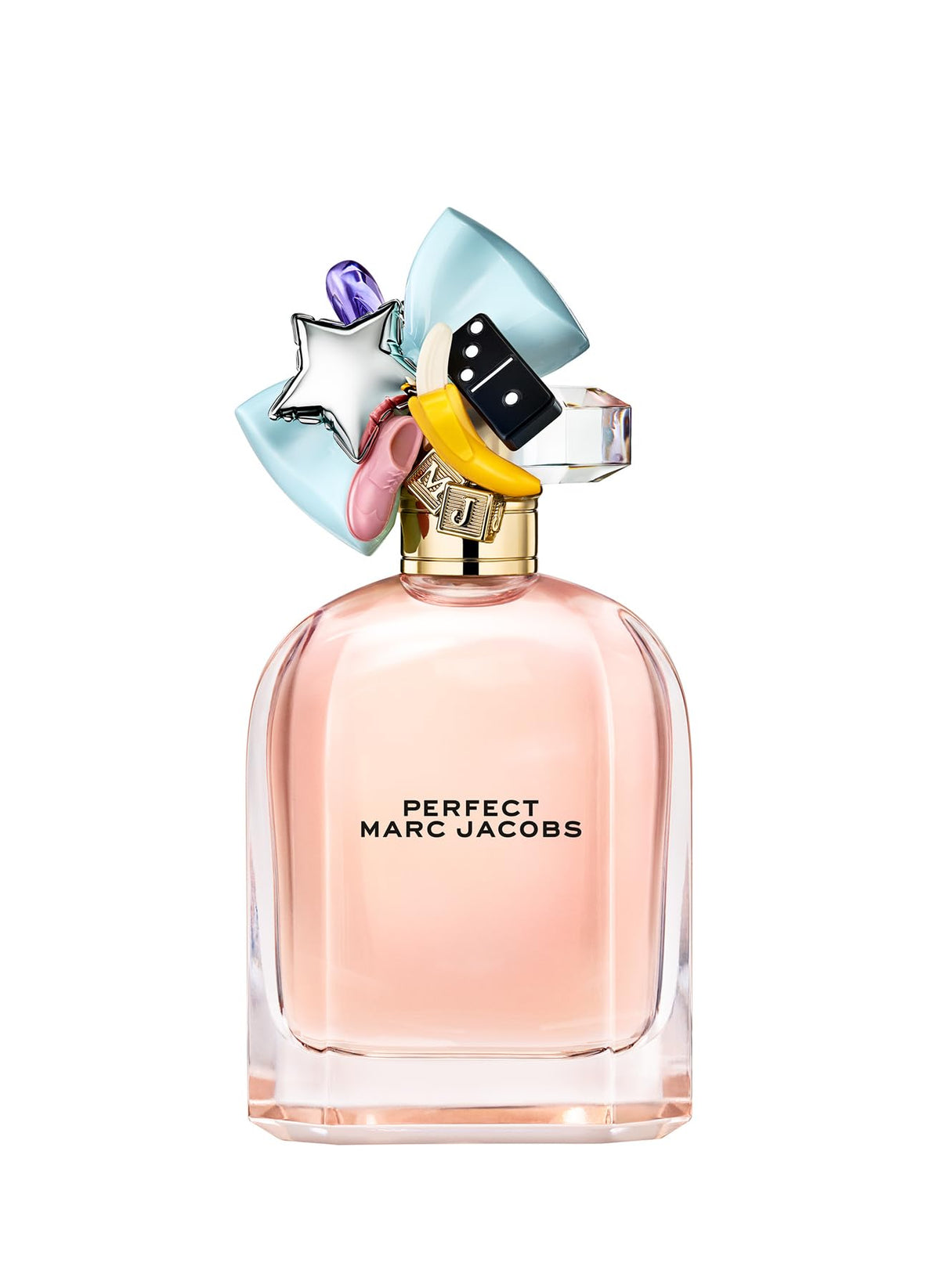 Marc Jacobs Perfect Eau de Parfum avec fleurs en arrière-plan