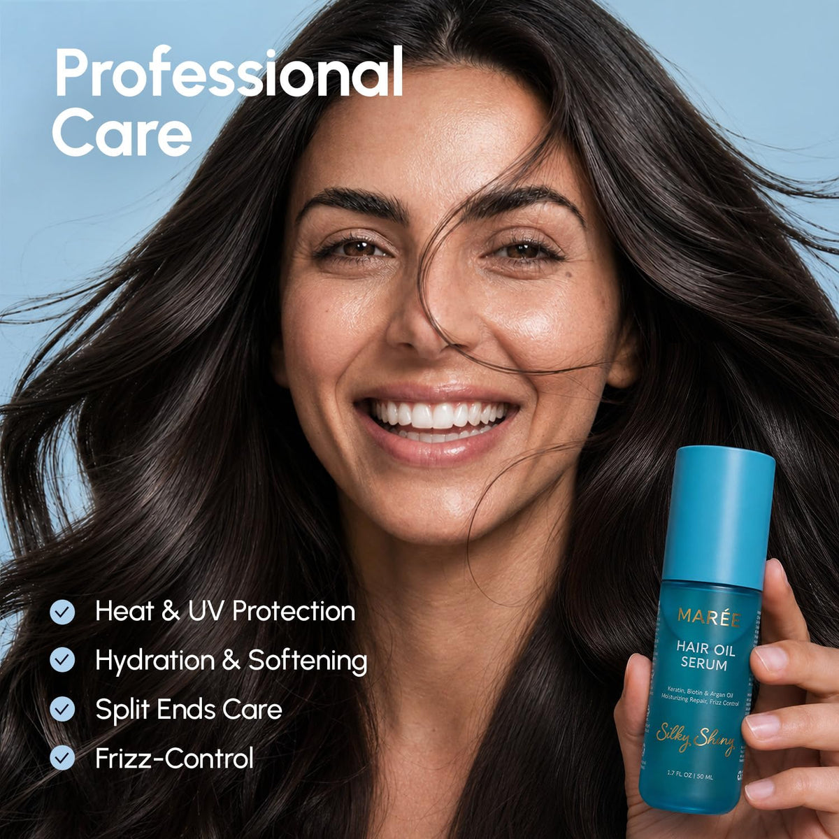 MAREE huile capillaire 50 ml vue arrière avec ingrédients