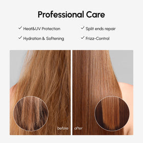 MAREE Huile pour Cheveux Frisés 3 PACK en situation sur coiffeuse