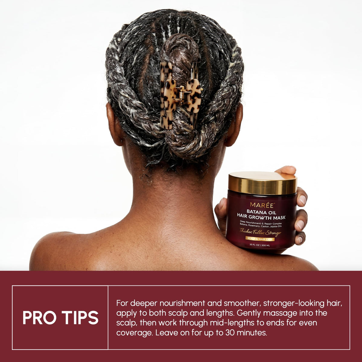 MAREE Masque Capillaire Hydratant 440g effet sur cheveux
