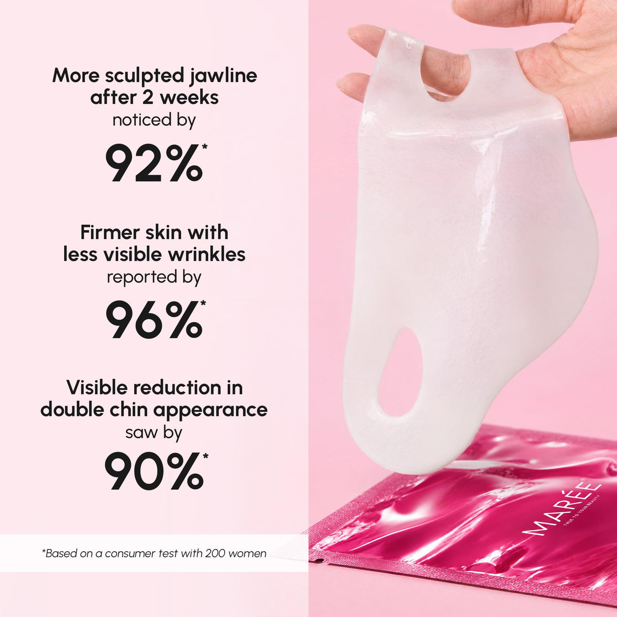 MAREE Masque V Line Lifting avant et après utilisation