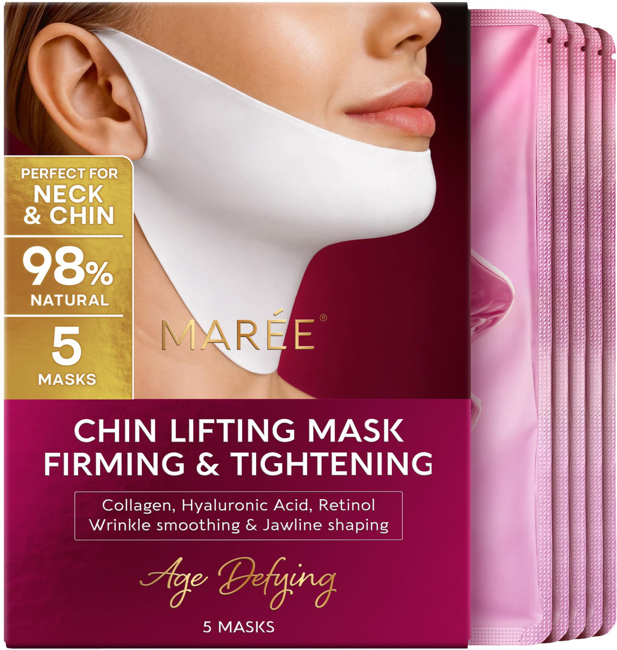 MAREE Masque V Line Lifting vue avant avec packaging