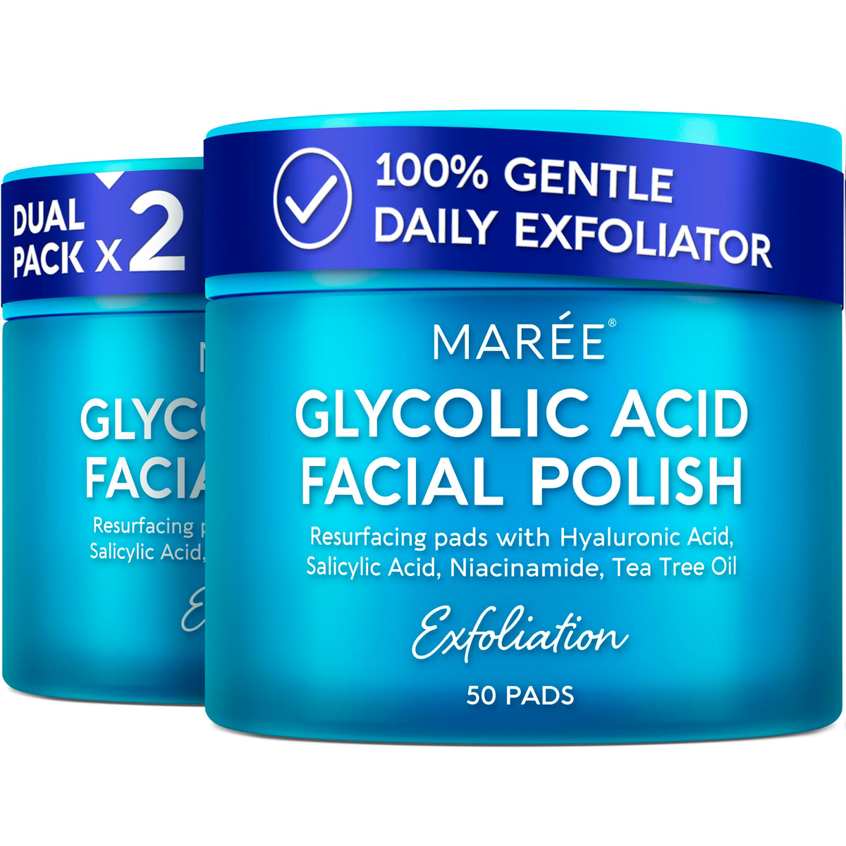 MAREE Polisseuses à Acide Glycolique 2 PACK vue avant