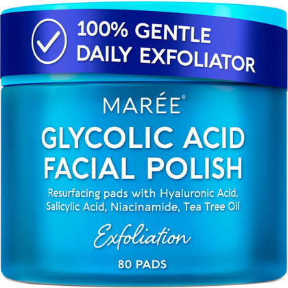 MAREE tampons acides glycoliques dans leur emballage