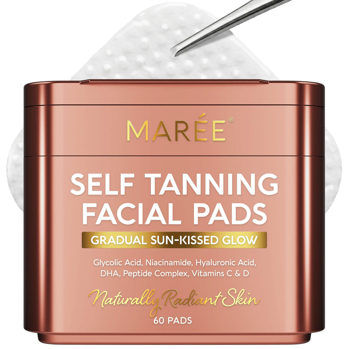 MAREE Tampons Autobronzants Visage, emballage avant