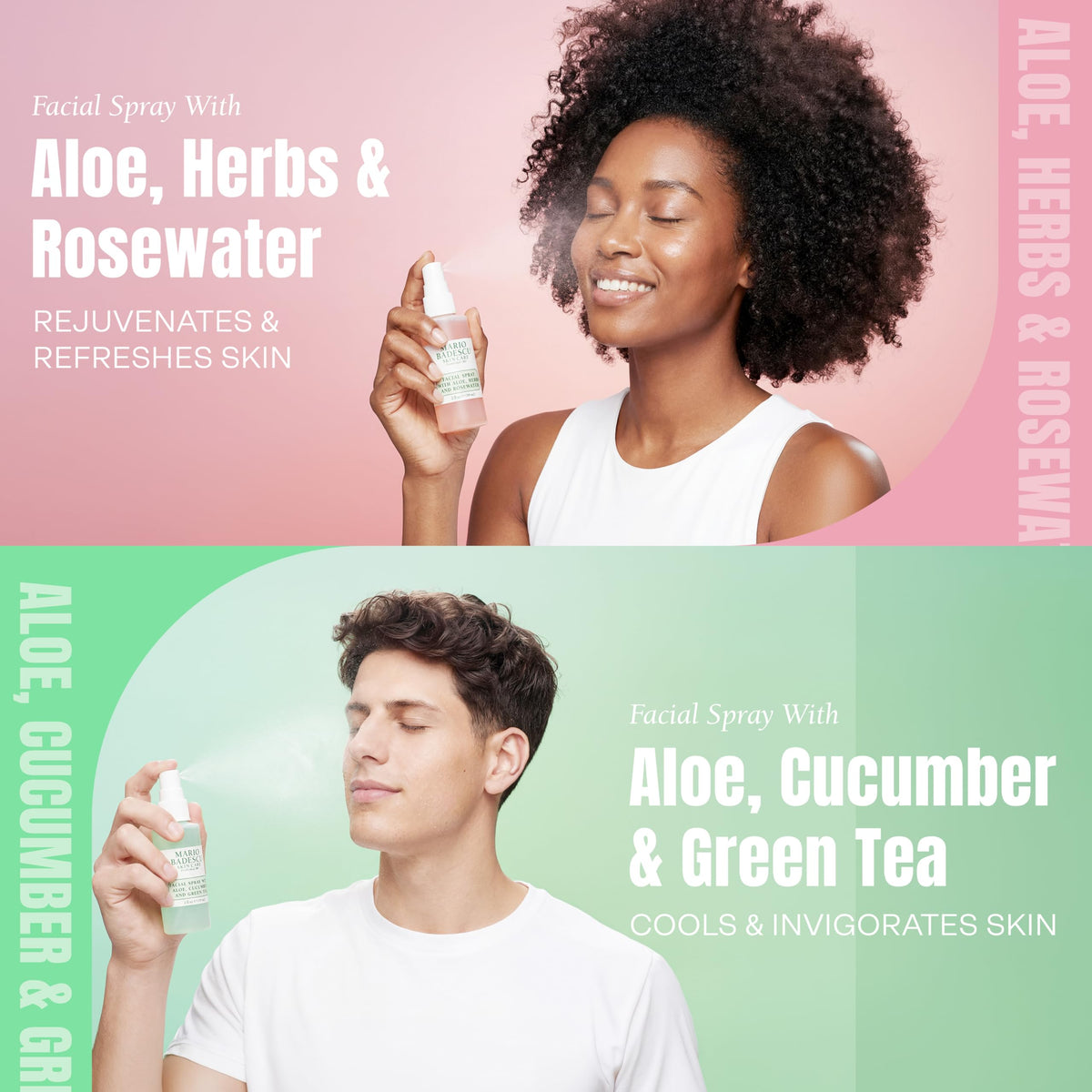 Mario Badescu brume visage Aloe, Camomille et Lavande, flacon avant