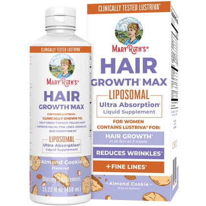MARYRUTH'S Hair Growth Max Liposomal 10000mcg Biotin 535g front view