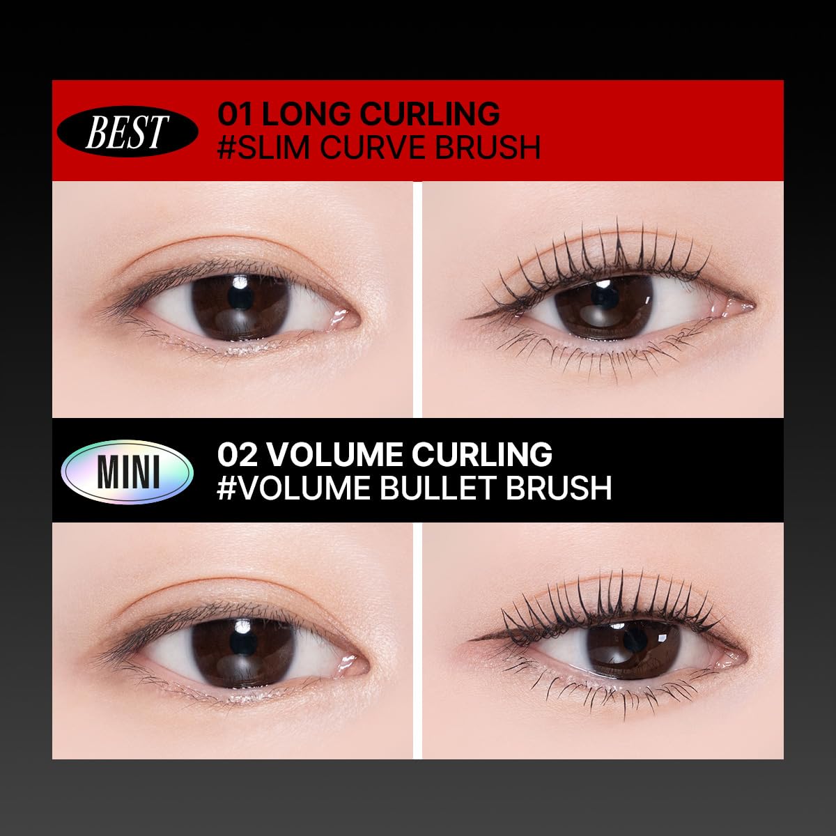 Mascara 002 Volume Curling Mini CLIO en taille voyage