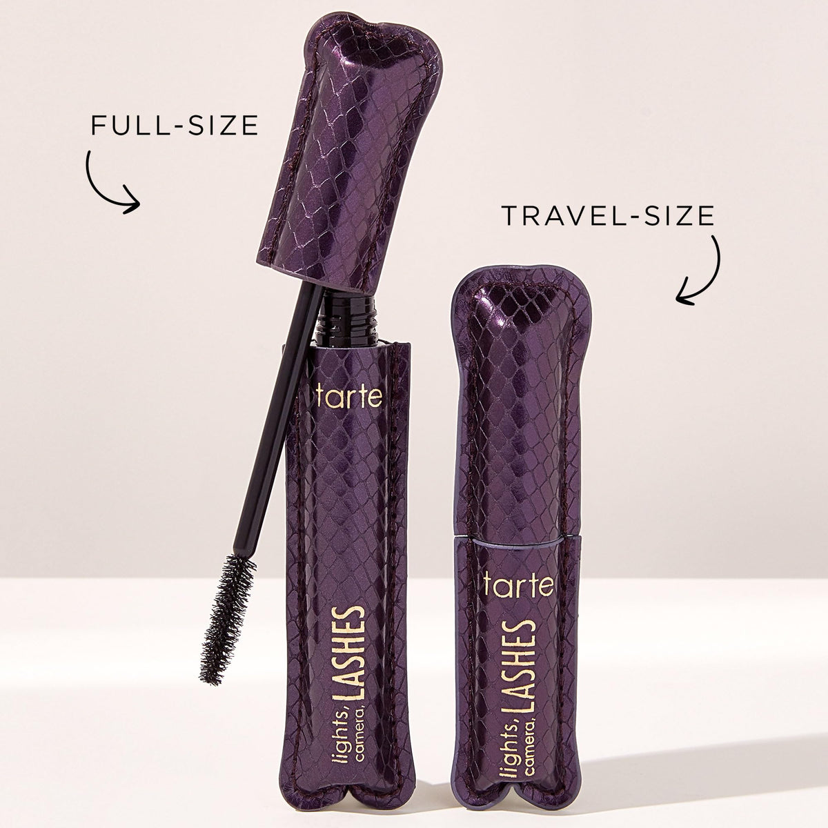 Mascara 4-en-1 tarte avec un regard maquillé