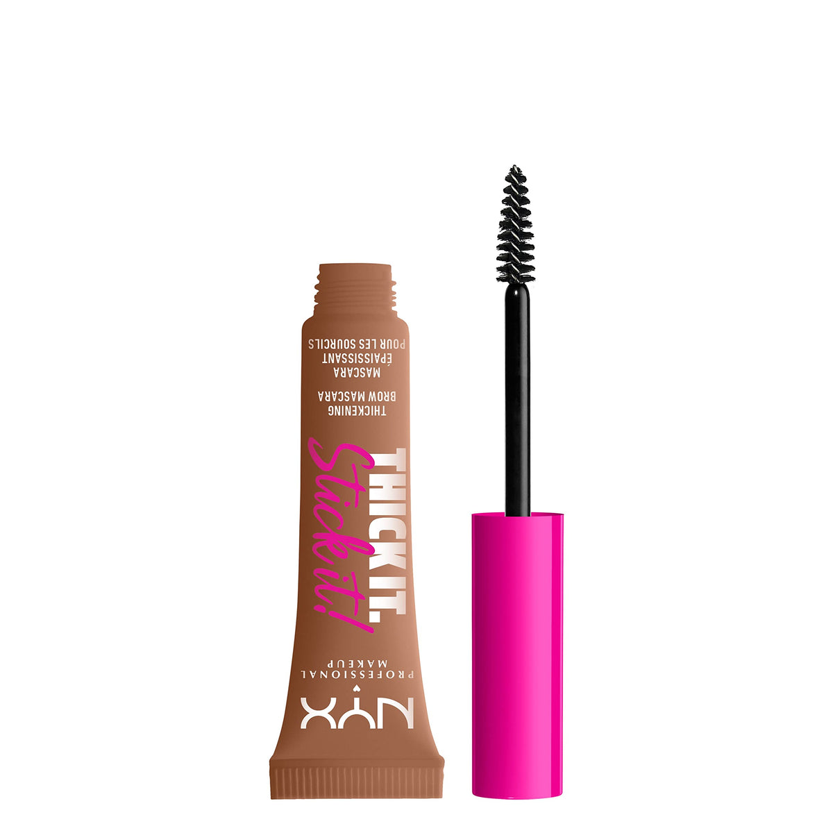Mascara à sourcils NYX professionnelle épaisse couleur auburn vue de face