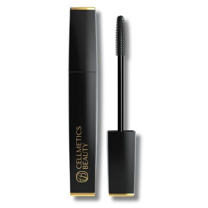 Mascara CELLMETICS BEAUTY 32g vue avant avec brosse ergonomique