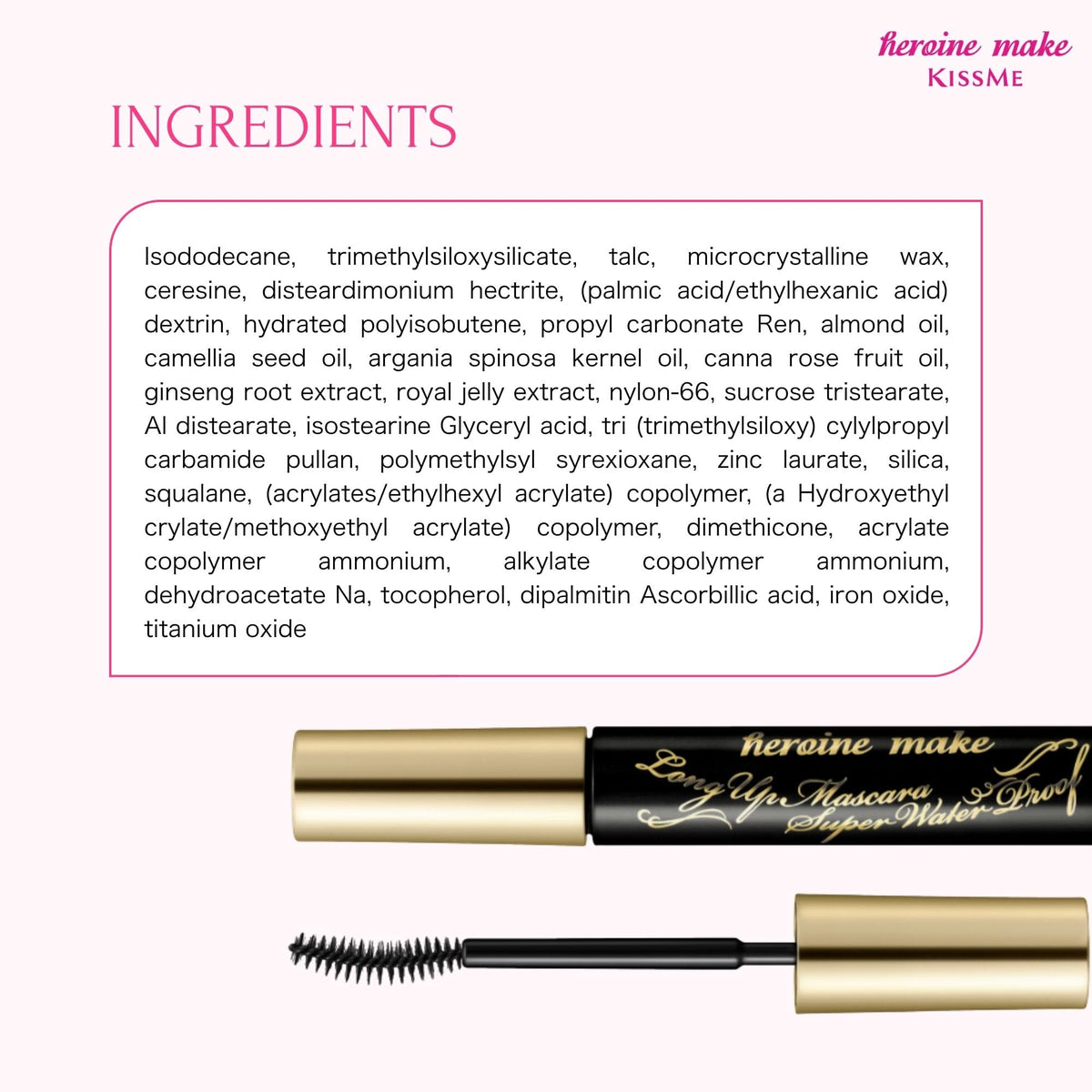 Mascara Heroine Make avec effet allongeant sur les cils