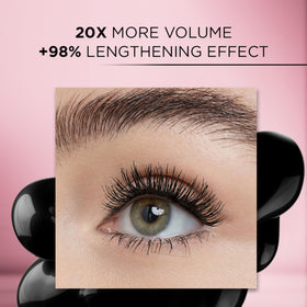 Mascara L'Oreal Paris Lash Paradise sur fond blanc