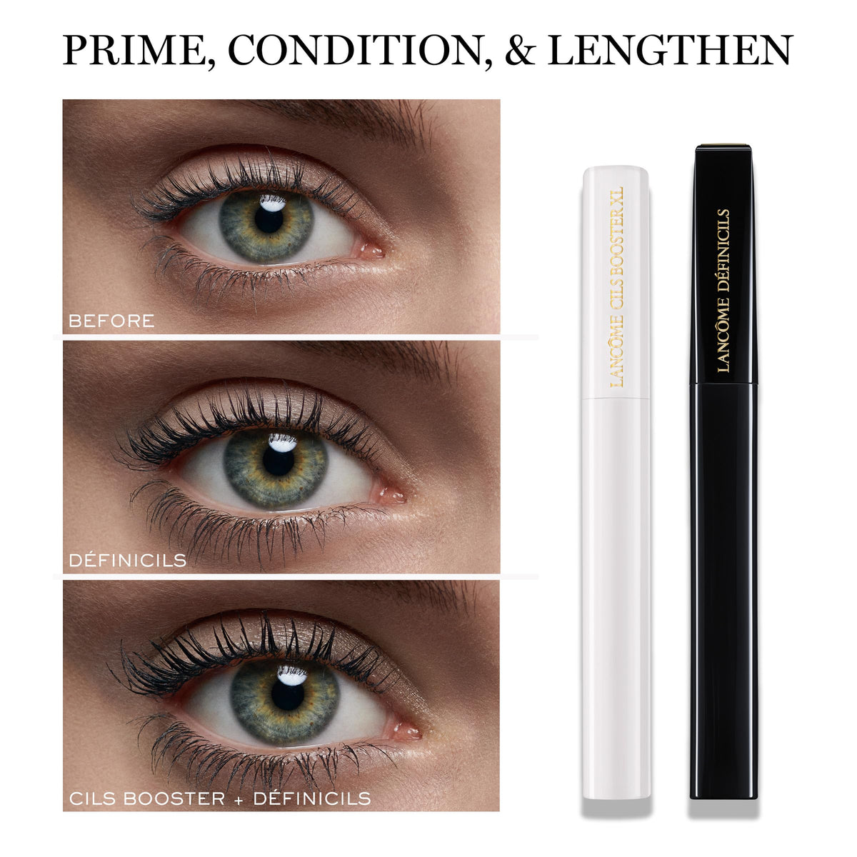 Mascara Lancôme Définicils dans un trousse de maquillage