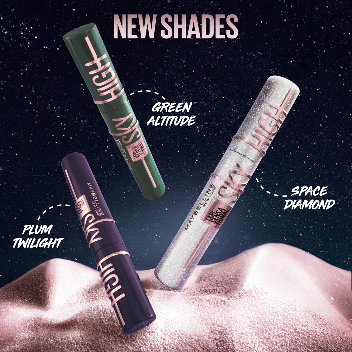Mascara MAYBELLINE Sky High Cosmic Black, vue de côté