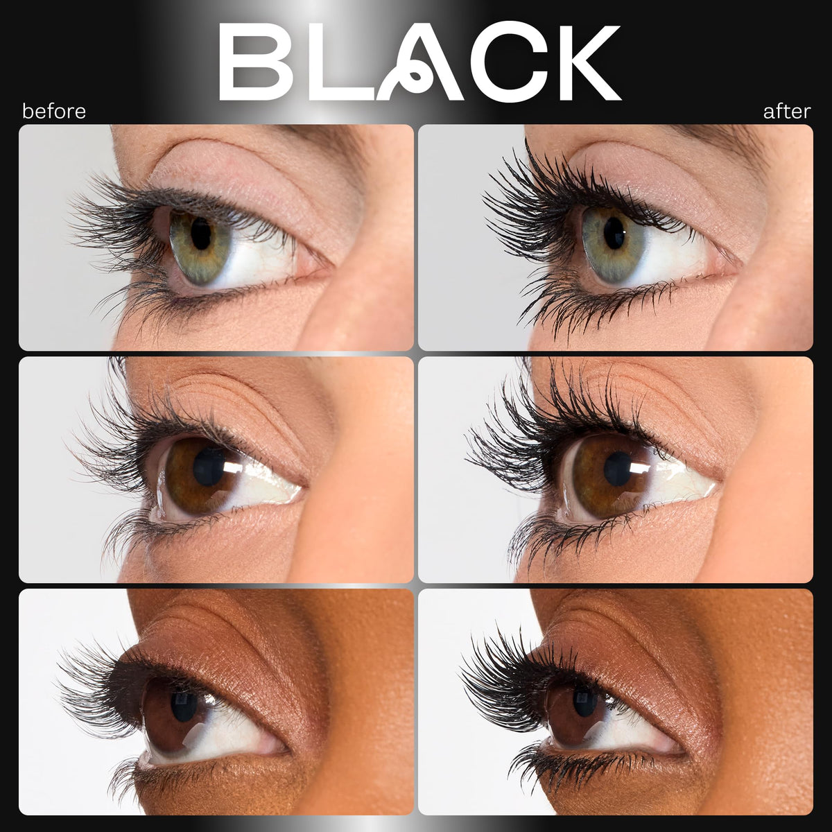 Mascara tubing tarte 24h noir, vue arrière avec ingrédients