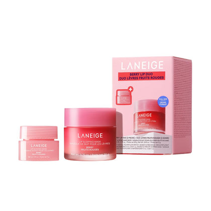 Masque à Lèvres Hydratant LANEIGE Berry Duo, taille complète et format voyage