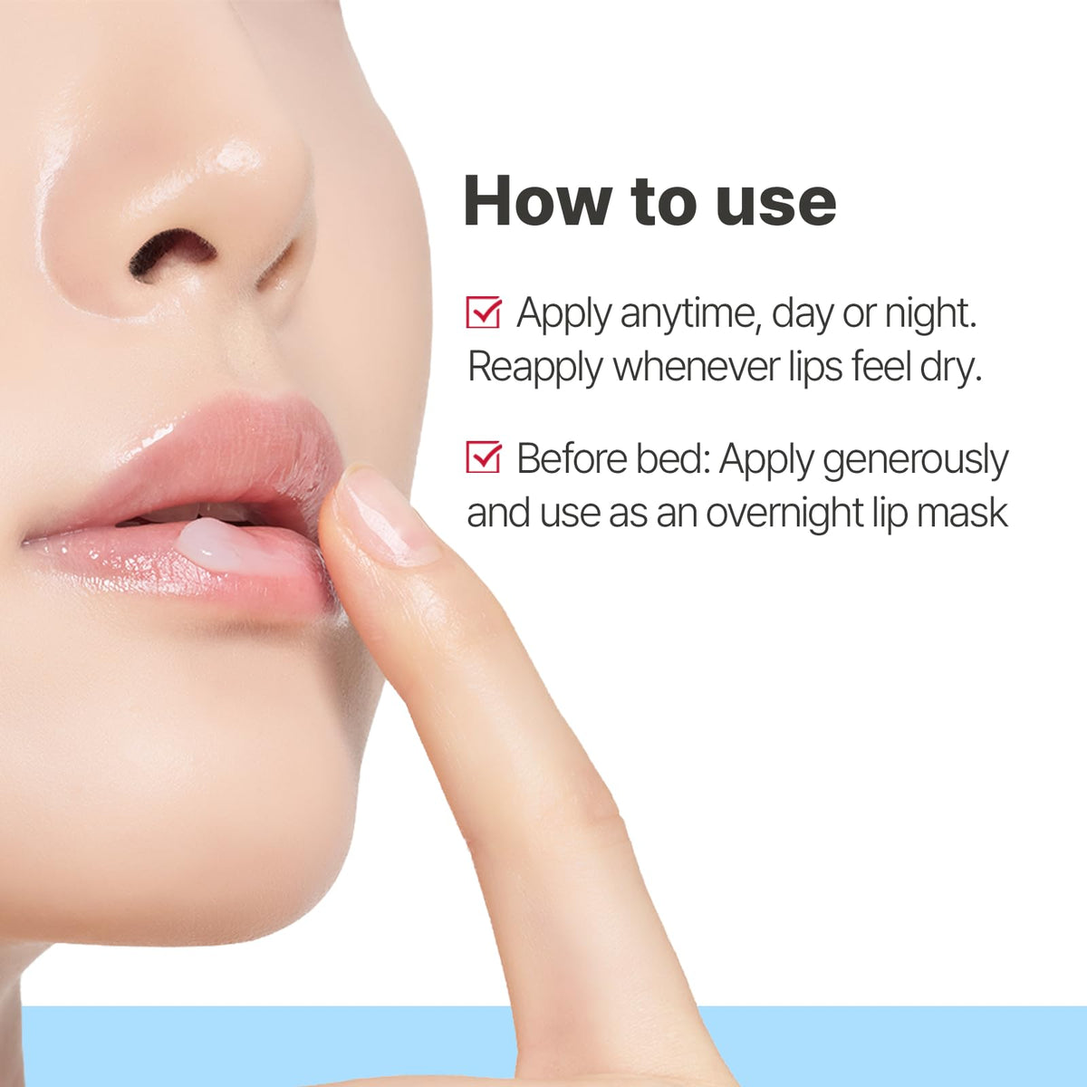 Masque à lèvres Illiyoon 30g ouvert avec une spatule