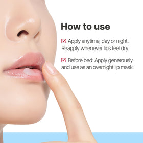 Masque à lèvres Illiyoon 30g ouvert avec une spatule