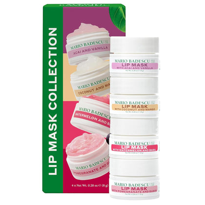 Masque à lèvres Mario Badescu collection avec quatre tubes colorés