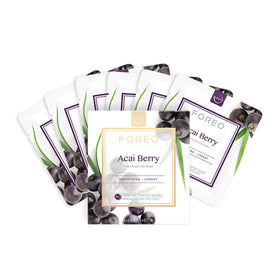 Masque actif FOREO Acai Berry pack de 6 masques hydratants