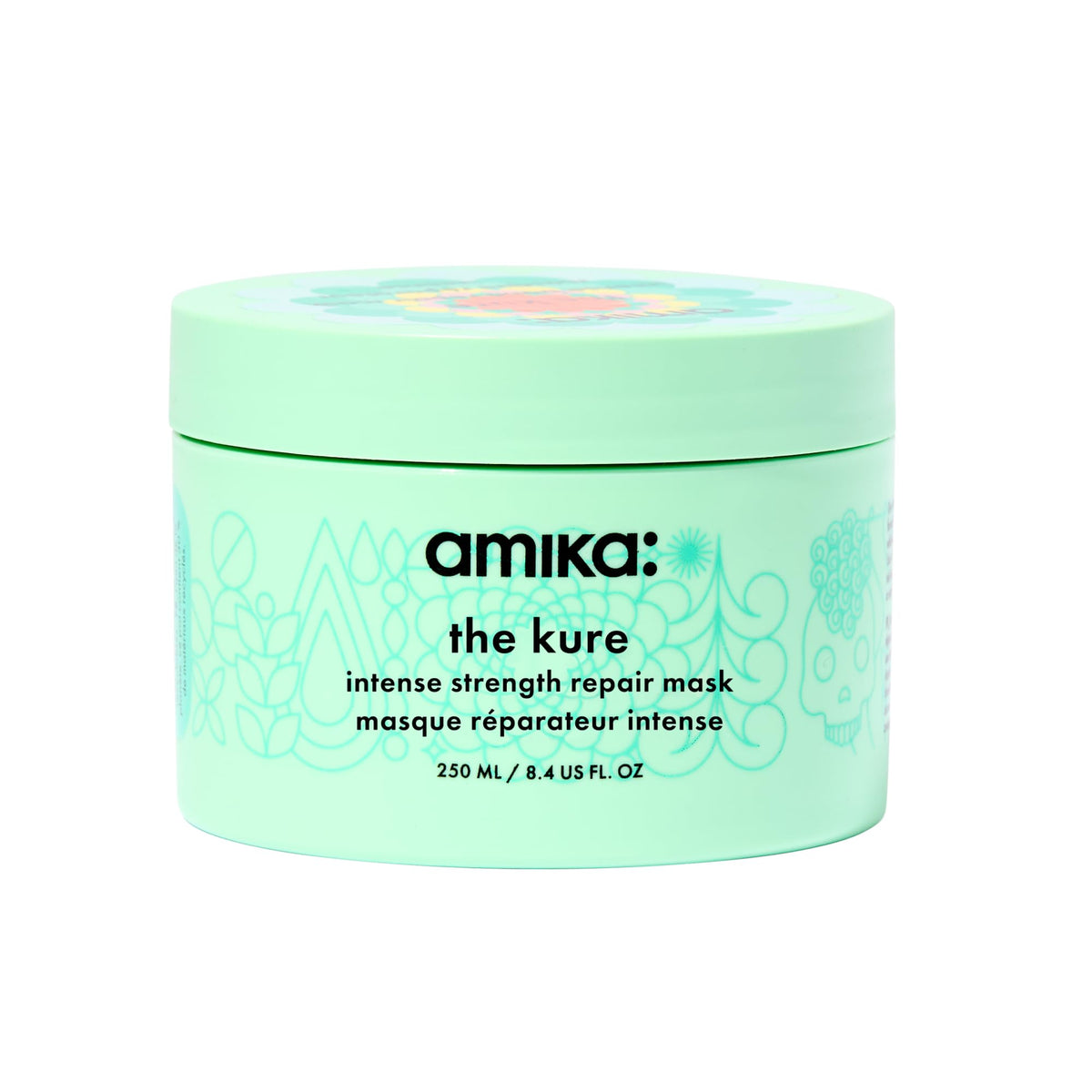 Masque Amika Kure 250ml vue avant avec texture crémeuse