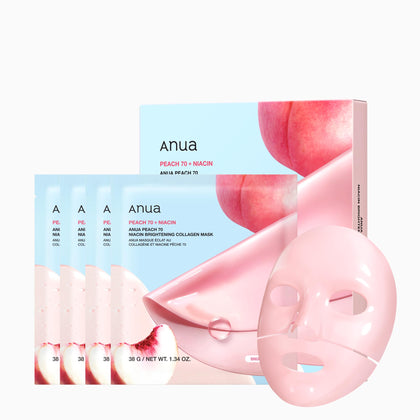 Masque ANUA à la pêche 70% avec collagène, vue avant