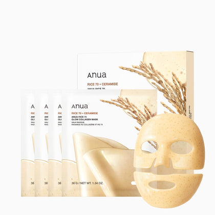 Masque ANUA au collagène 70 Glow, packaging avant