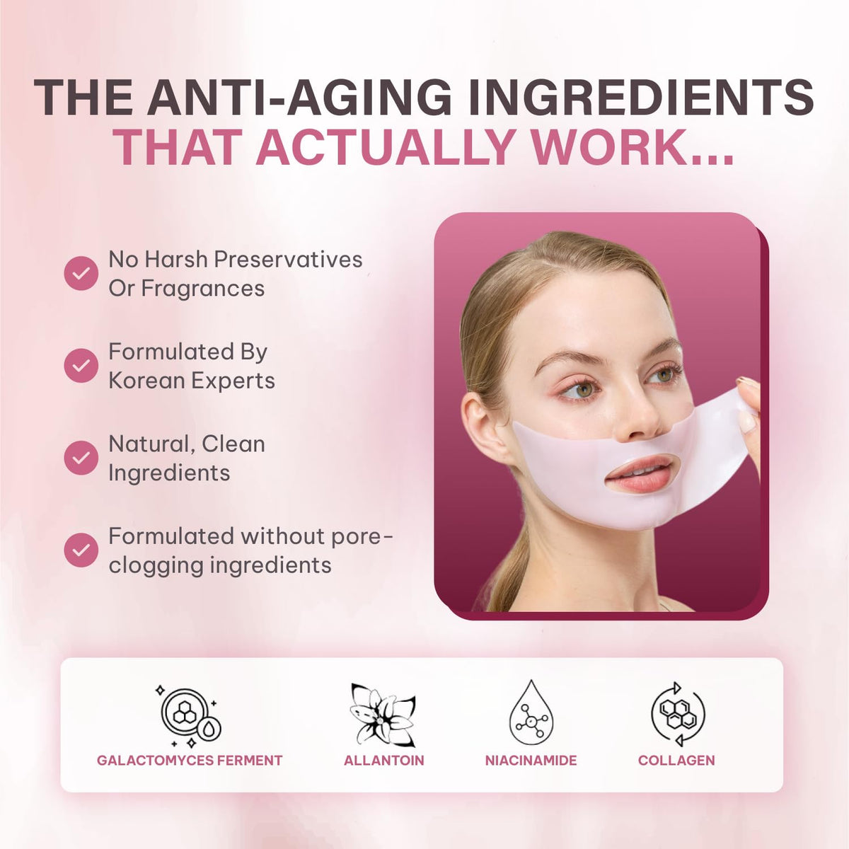 Masque bio-collagène Quasi avec accessoires de beauté