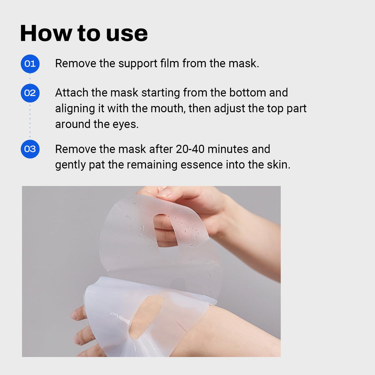 Masque Bluelayer Water Dome MEDITHERAPY dans un environnement relaxant