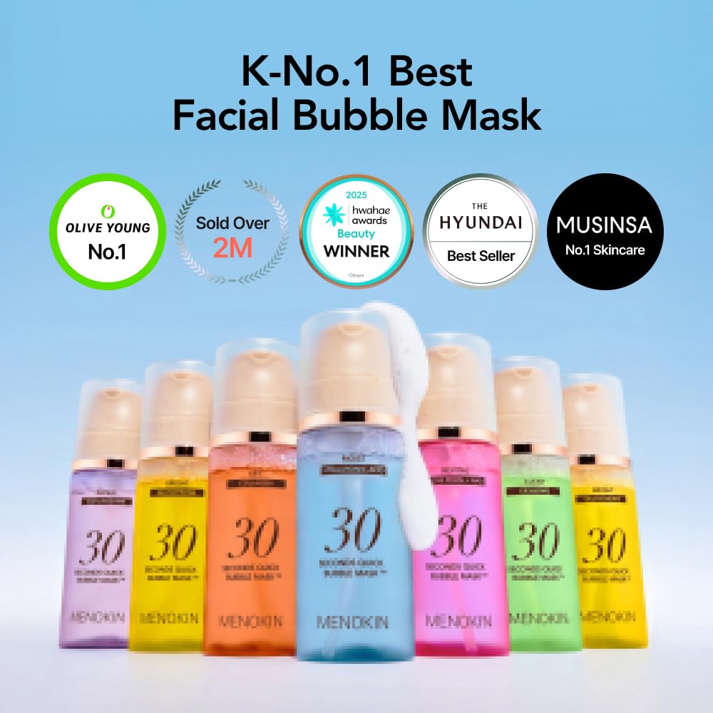 Masque bulle MENOKIN sur une table de maquillage