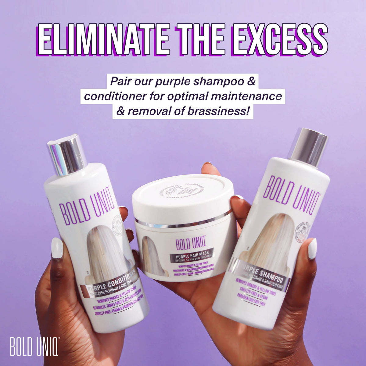 Masque Capillaire BOLD UNIQ sur cheveux blonds
