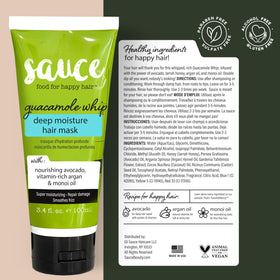 Masque capillaire Guacamole SAUCE BEAUTY en utilisation
