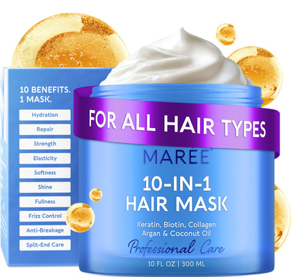 Masque capillaire MAREE 422g avec couvercle ouvert