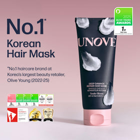 Masque Capillaire UNOVE texture crémeuse dans un bol