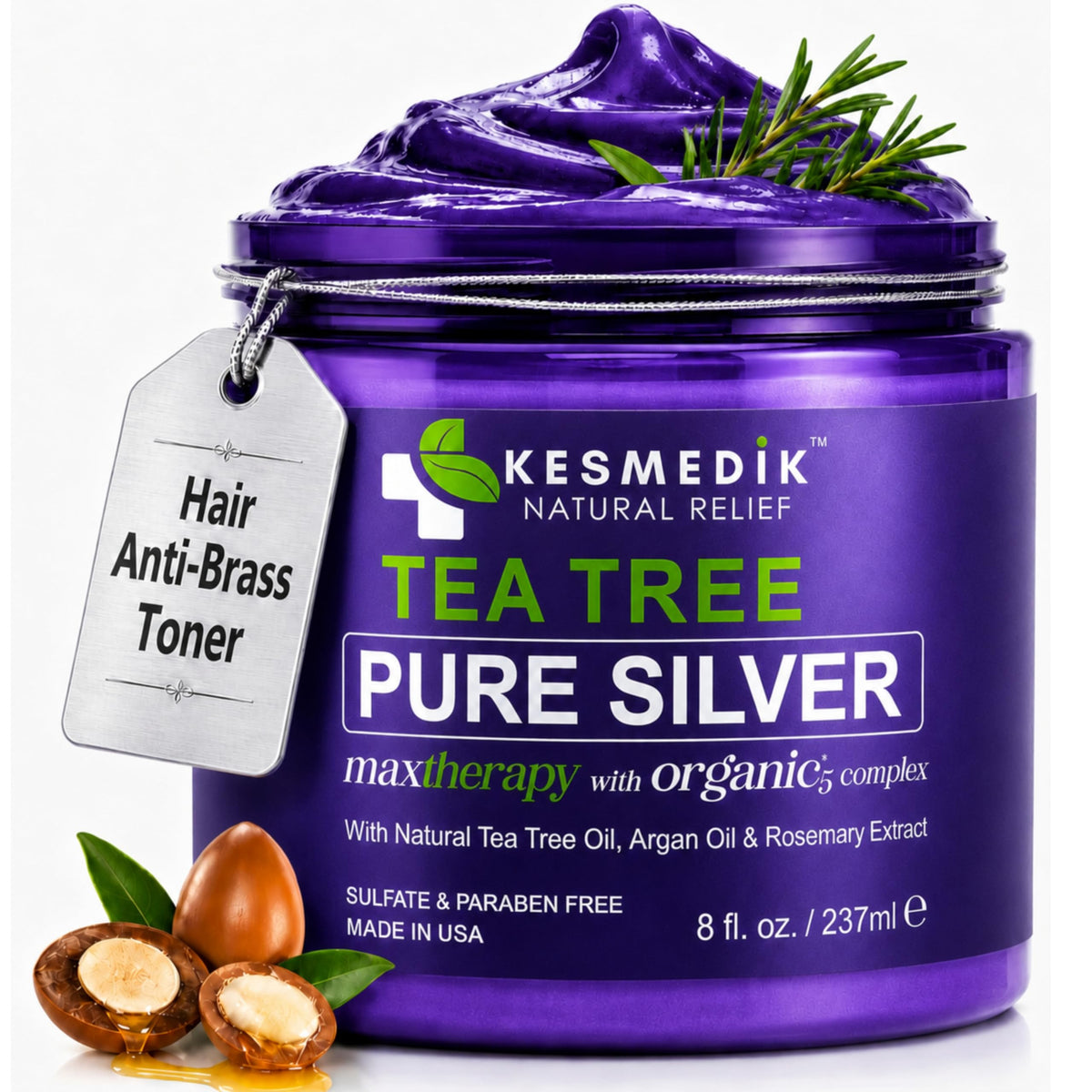 Masque Capillaire Violet KESMEDIK 290g vue de face